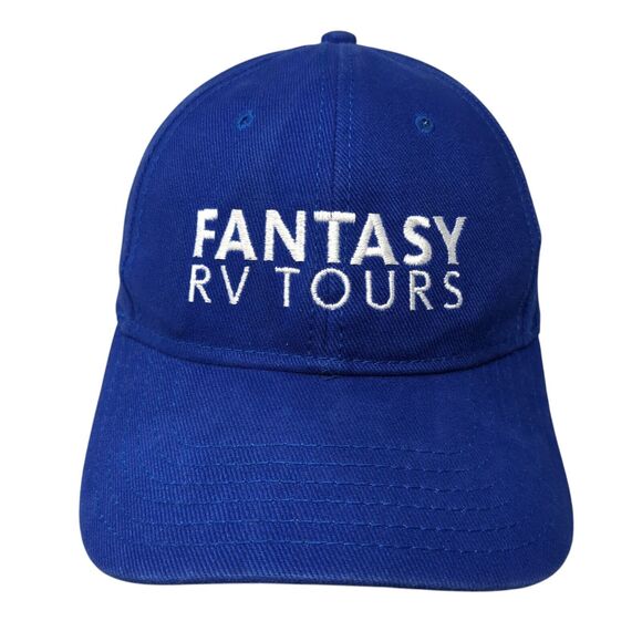 Fantasy RV Tours Strapback Hat Blue OS Adjustable Embroidered 6 Panel Otto - Picture 1 of 9